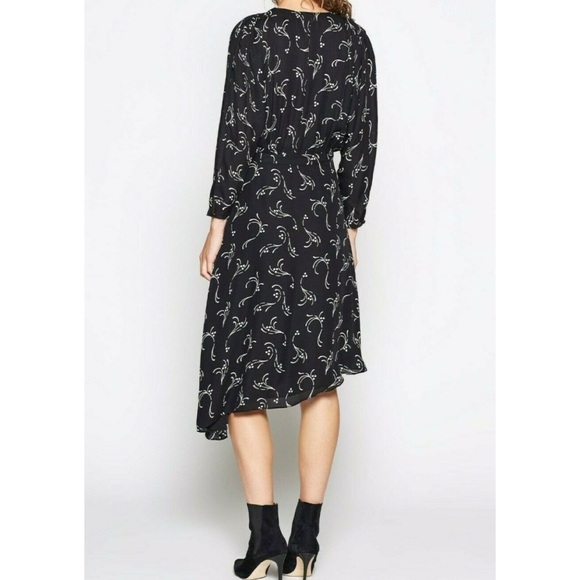 JOIE • Acantha Asymmetrical Wrap Silk Dress - Picture 7 of 16